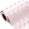 Pink Wrapping Paper Roll - Mini Roll - 17 Inch x 33 Feet - Metallic Foil Chic Classic Pink and Gold Wedding Wrapping Paper for Birthday, Wedding, Baby Shower, Valentine's Day